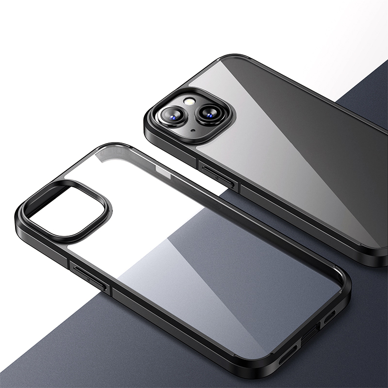 

Mocolo K02 Soft TPU+PC Hybrid Slim Phone Hülle Für Iphone 15 Plus Anti-drop-klarheit Telefonabdeckung - Schwarz, iPhone 15 Plus