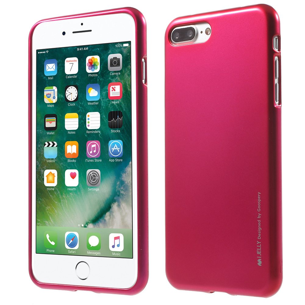 

MERCURY GOOSPERY i JELLY Metallic TPU Protection Cover for iPhone 8 Plus / 7 Plus - Rose, iPhone 8 Plus 5.5 inch