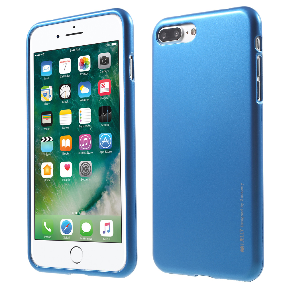 

MERCURY GOOSPERY for iPhone 8 Plus / 7 Plus Metallic TPU Protective Case - Blue, iPhone 8 Plus 5.5 inch