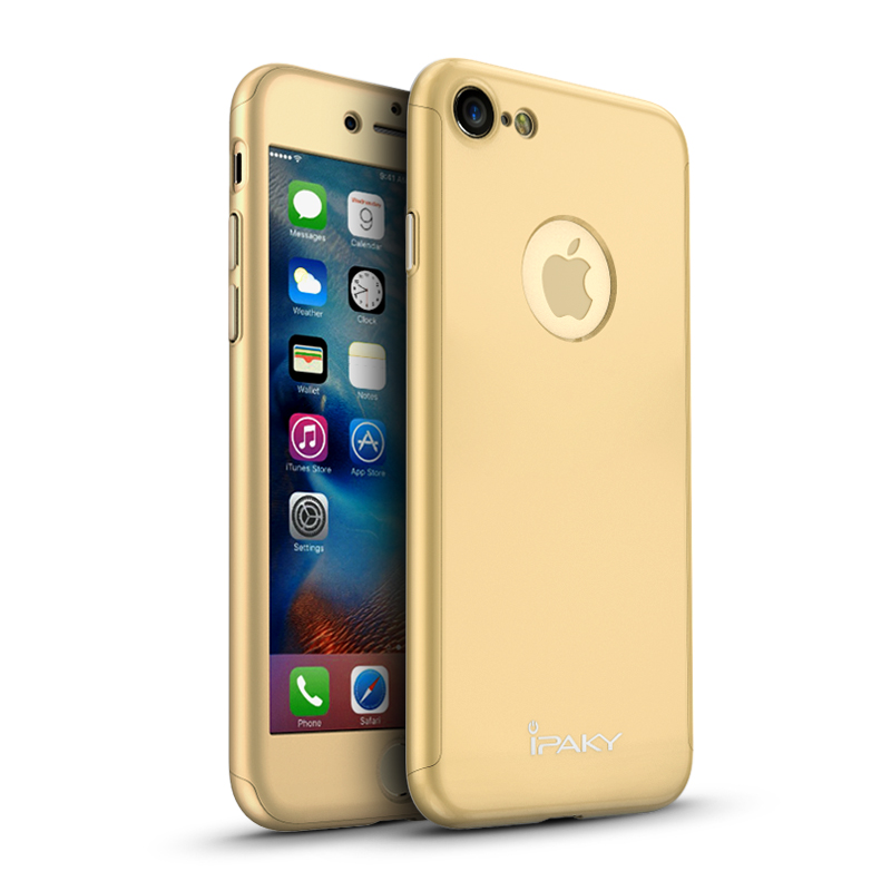 

IPAKY Full Protection Mate Shell С Защитой Экрана Для IPhone 7 - Золото, iPhone 7 4.7 inch