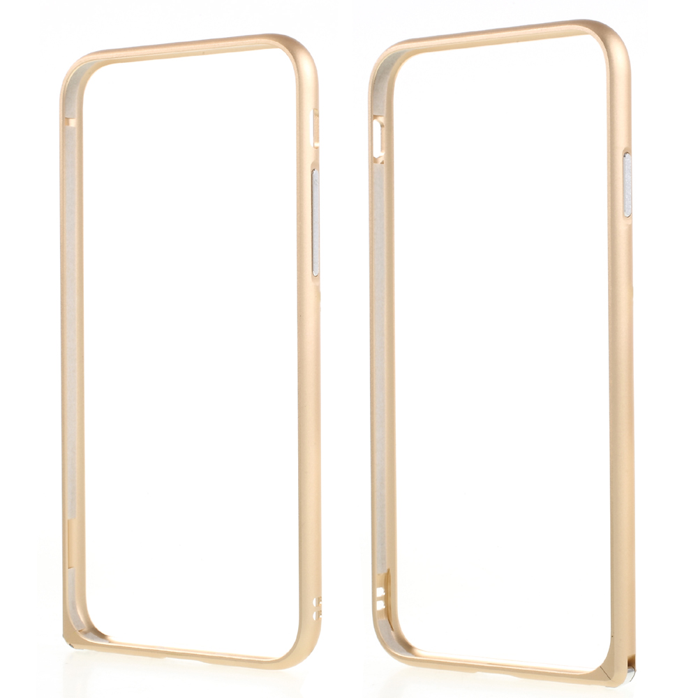 

Electroplating Metal Bumper Case with Hippocampal Buckle for iPhone 7 / 8 4.7 inch - Gold, iPhone 7 4.7 inch