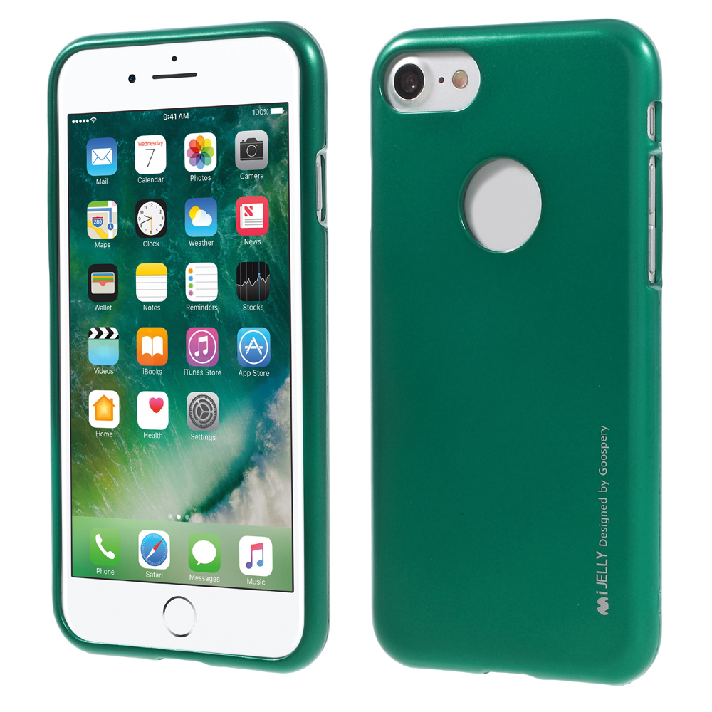 

Mercury Goospery I Jelly Metallic TPU Counter Phone Для IPhone 8 / IPhone 7 4.7 (с Вырезом Логотипа) - Зеленый, iPhone 8 4.7 inch