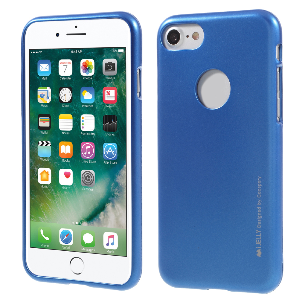 

Mercury Goospery I Jelly Metallic TPU Mobile Cover Для IPhone 8 / IPhone 7 4.7 (с Вырезом Логотипа) - Синий, iPhone 8 4.7 inch