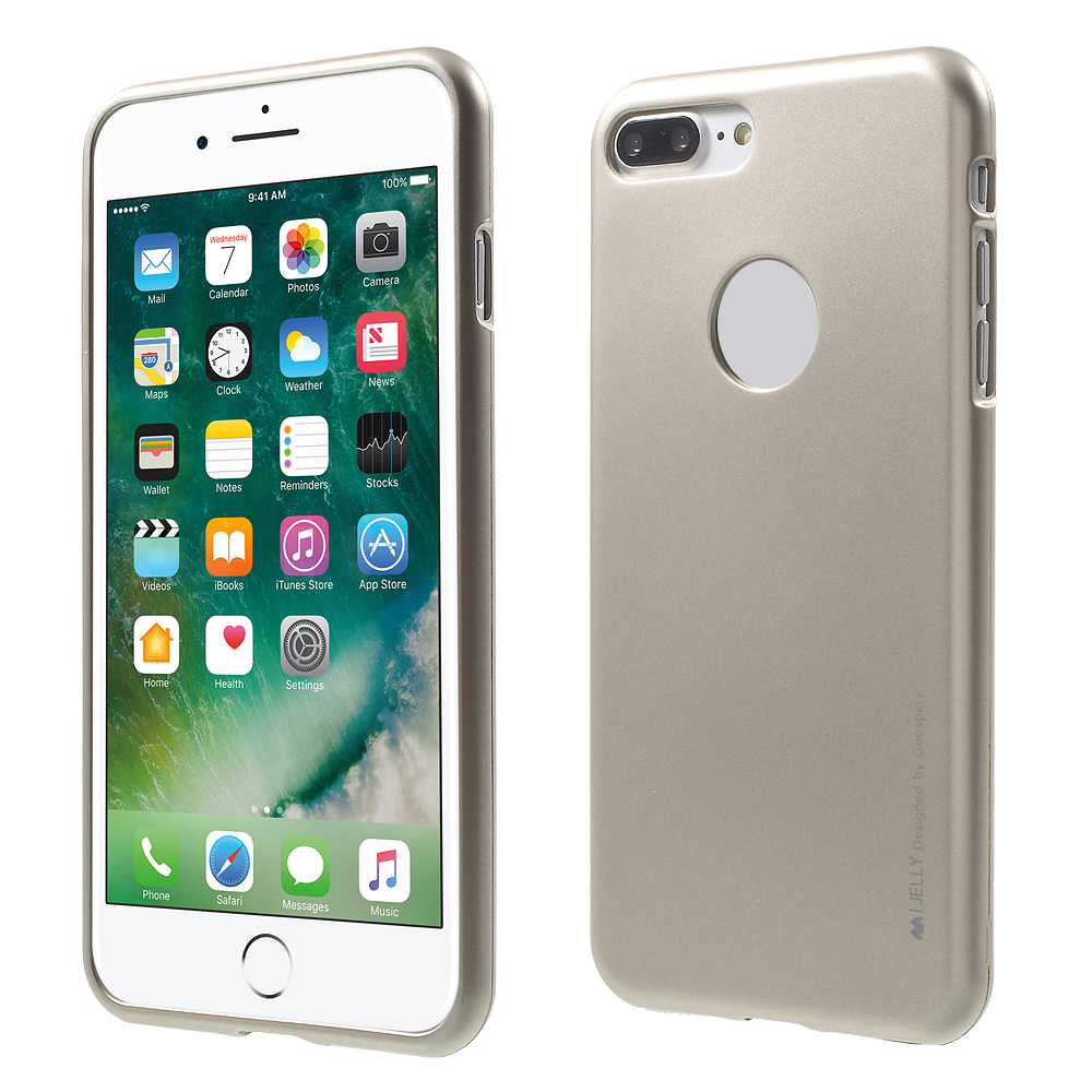 

Mercury Goospery I Jelly Metallic TPU Mobile Shell Для IPhone 8 Plus / 7 Плюс 5,5 Дюйма (с Вырезом Логотипа) - Золото, iPhone 8 Plus 5.5 inch