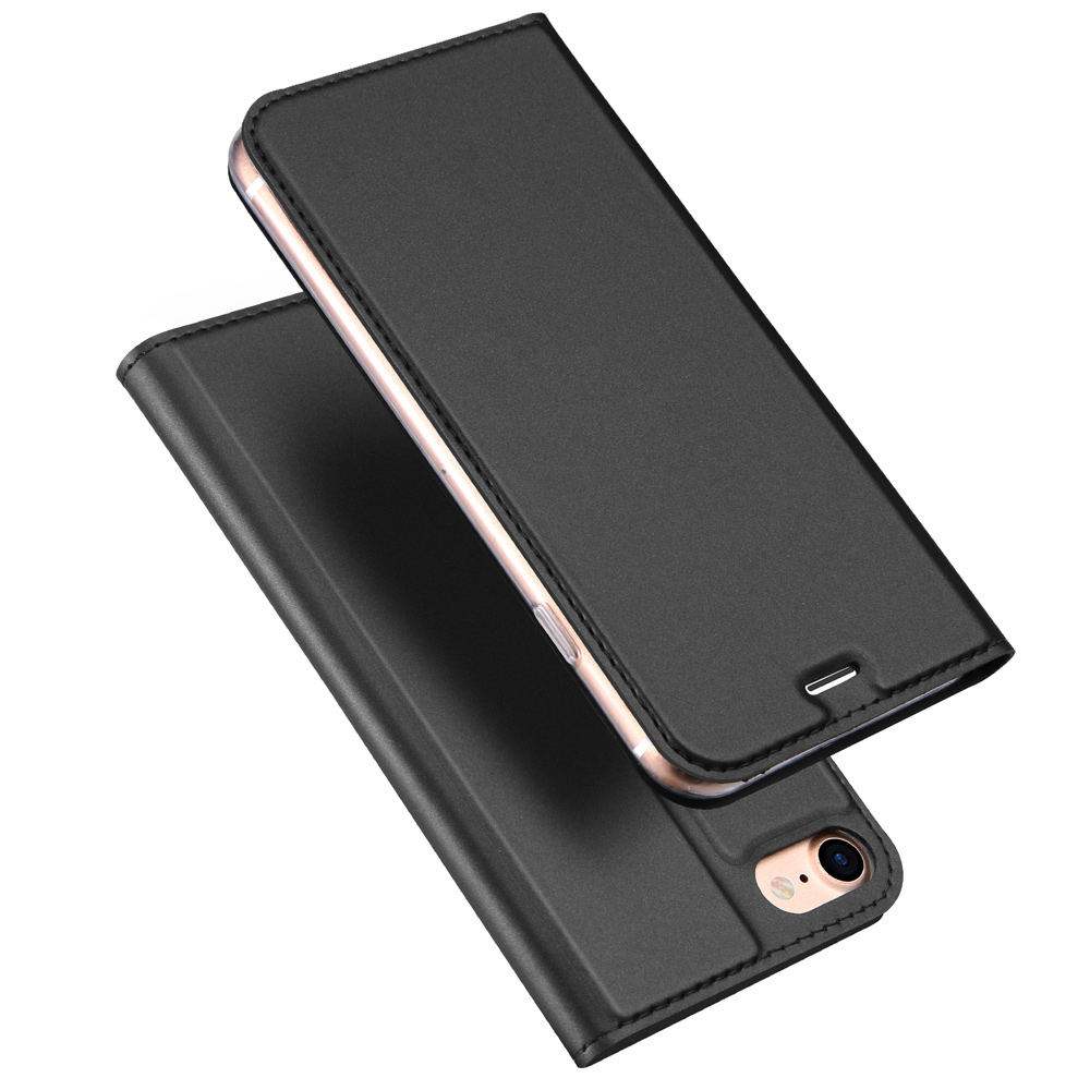 

DUX DUCIS Skin Pro Series for iPhone SE (2nd generation)/8/7 4.7 inch Business Leather Stand Mobile Case - Dark Grey, iPhone SE (2nd Generation)