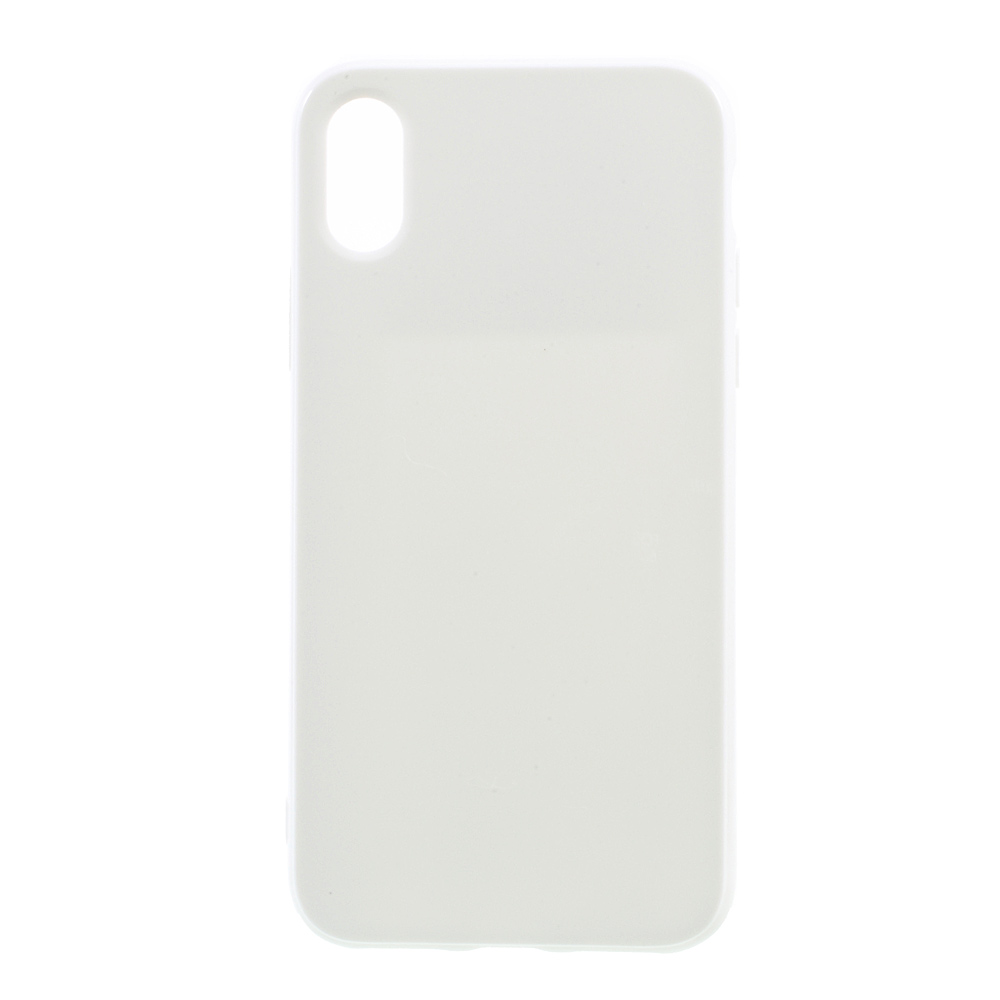 

Solid Color Glossy TPU Mobile Cover for iPhone XS / X/10 5.8 inch - White, iPhone XS 5.8 inch