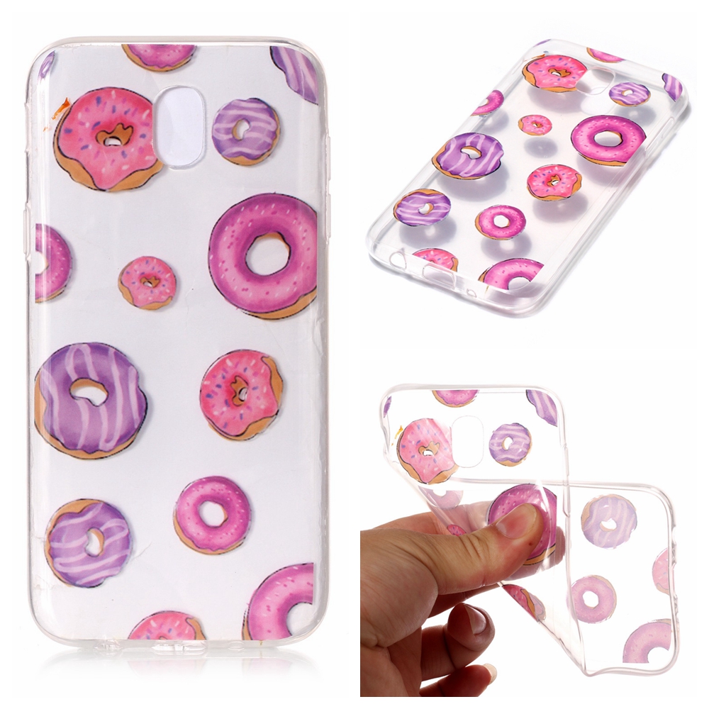 

EMD Pattern Phance Protection Protection Phone Accessory Shell Для Samsung Galaxy J3 (2017) Версия ЕС - Пончики, Galaxy J3 (2017)