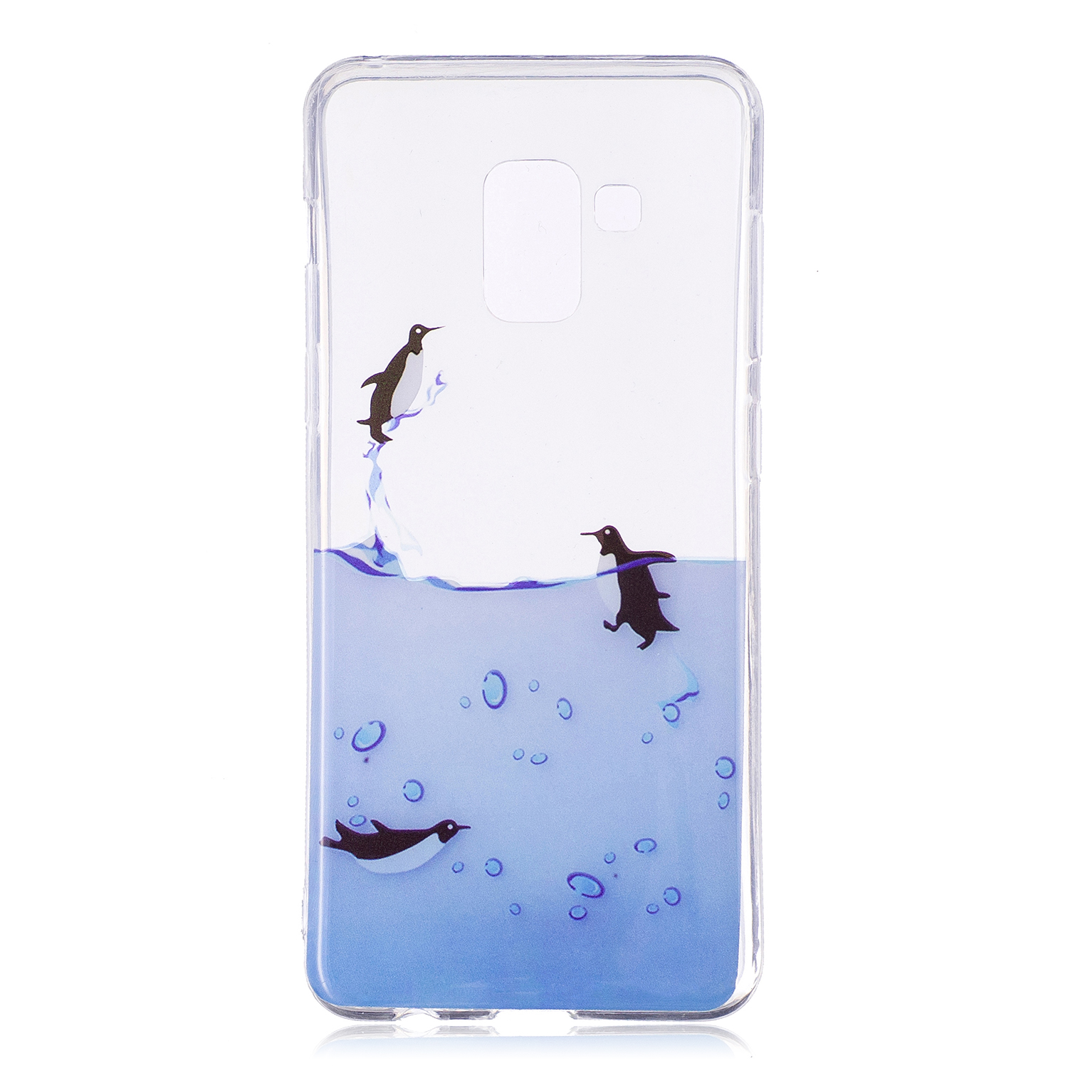 

Шаблон Печати TPU GEL Чехол Для Samsung Galaxy A8 (2018) - Penguin Pattern, Galaxy A8 (2018)
