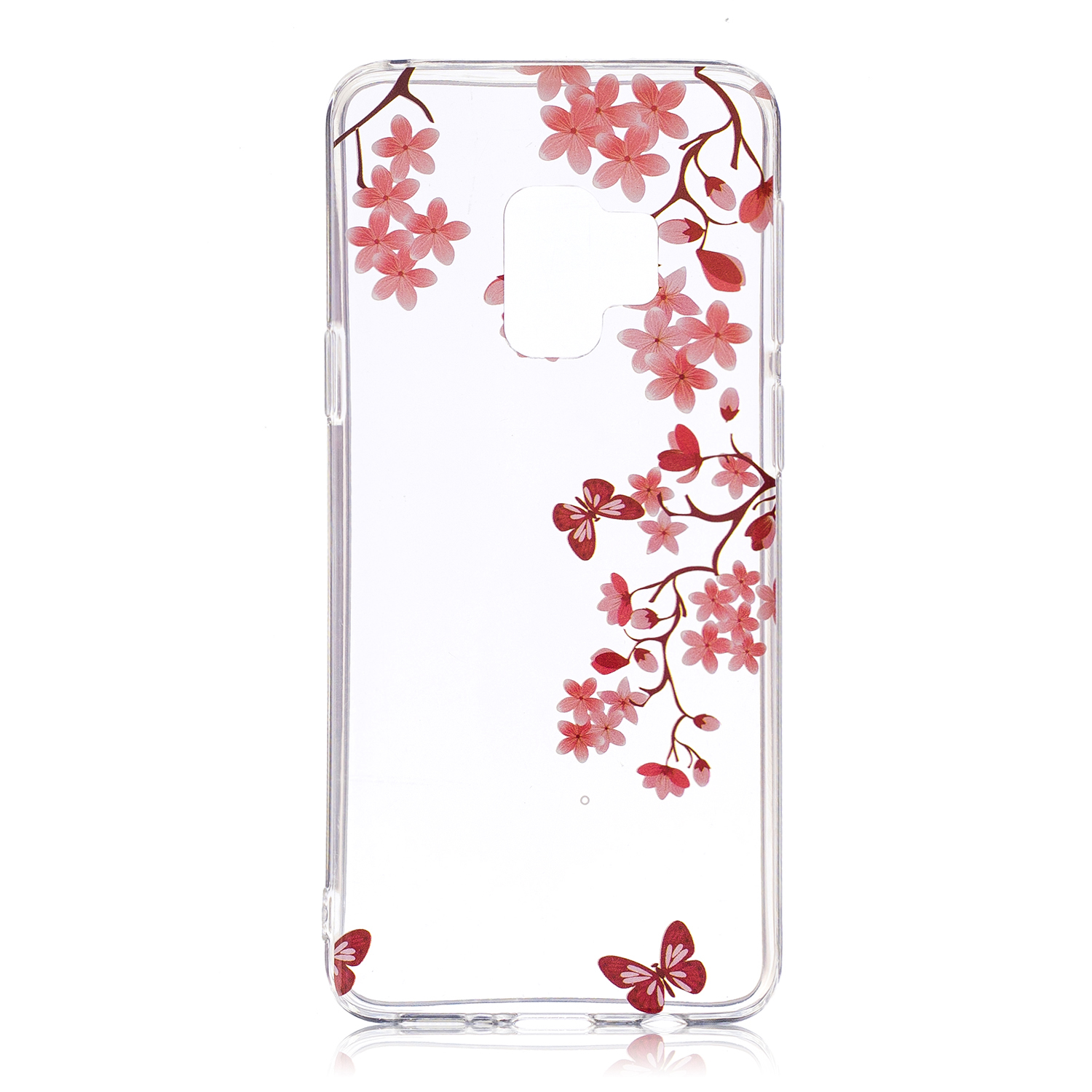 

Patterned IMD Soft TPU Back Shell for Samsung Galaxy S9 - Butterfly and Flower, Galaxy S9