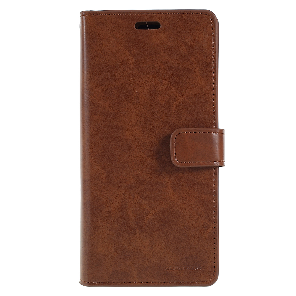 

Mercury Goospery Mansoor Wallet Joiry Кожа Сотовый Телефон Крышка Для Samsung Galaxy S9 + SM-G965 - Коричневый, Galaxy S9+
