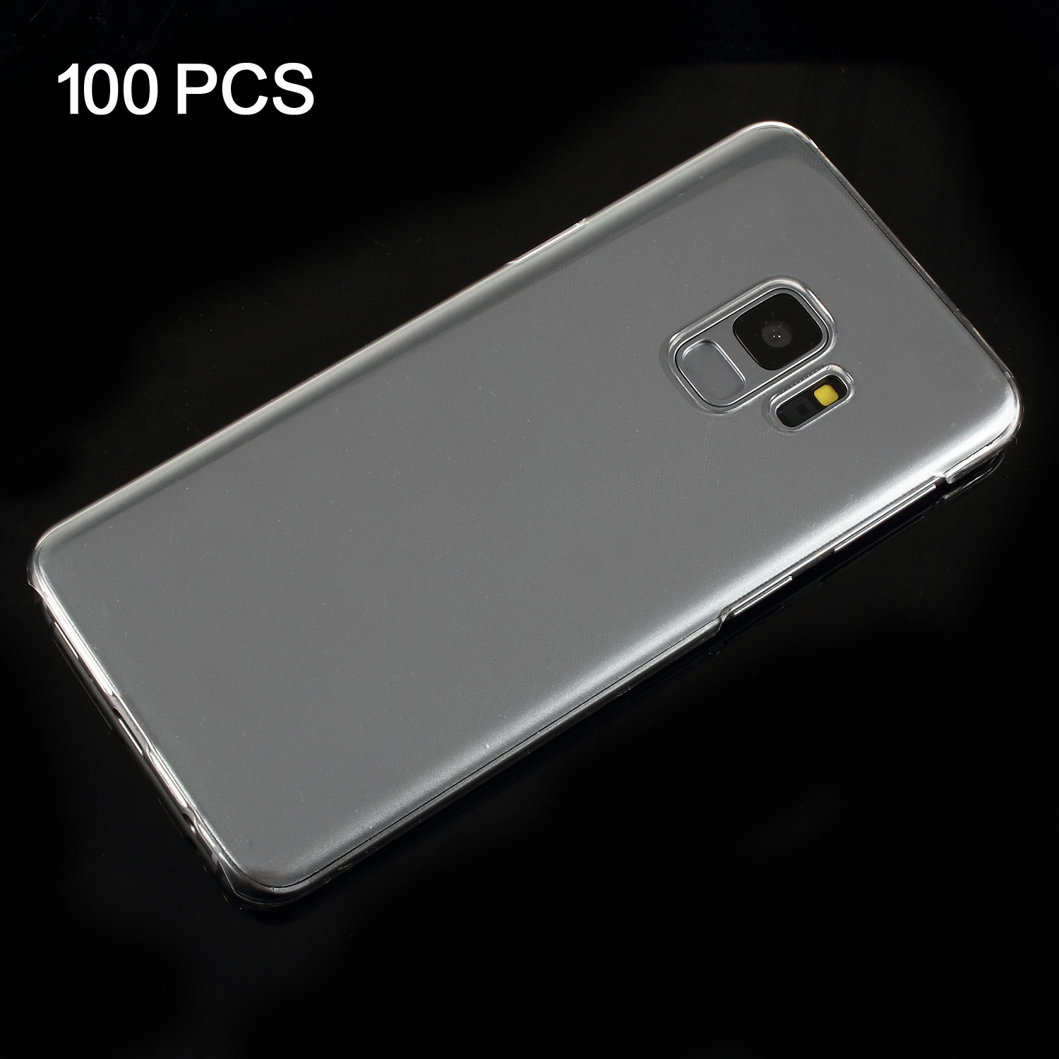 

100Pcs/Set Crystal Clear Hard Plastic Mobile Phone Case for Samsung Galaxy S9 SM-G960, Galaxy S9