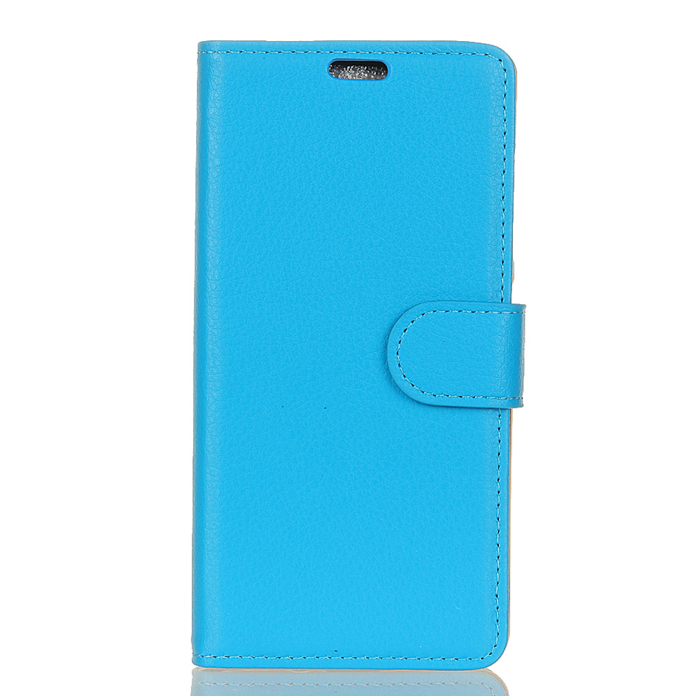 

Litchi Texture Wallet Stand Leather Casing for Samsung Galaxy A6 (2018) - Blue, Galaxy A6 (2018)