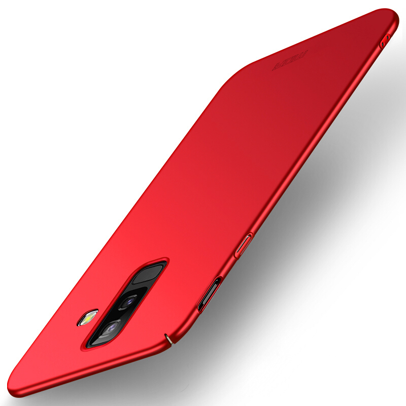 

MOFI Shield Замороженная Пластиковая Пластиковая Защитная Оболочка Для Samsung Galaxy J8 (2018) - Красный, Galaxy J8 (2018)
