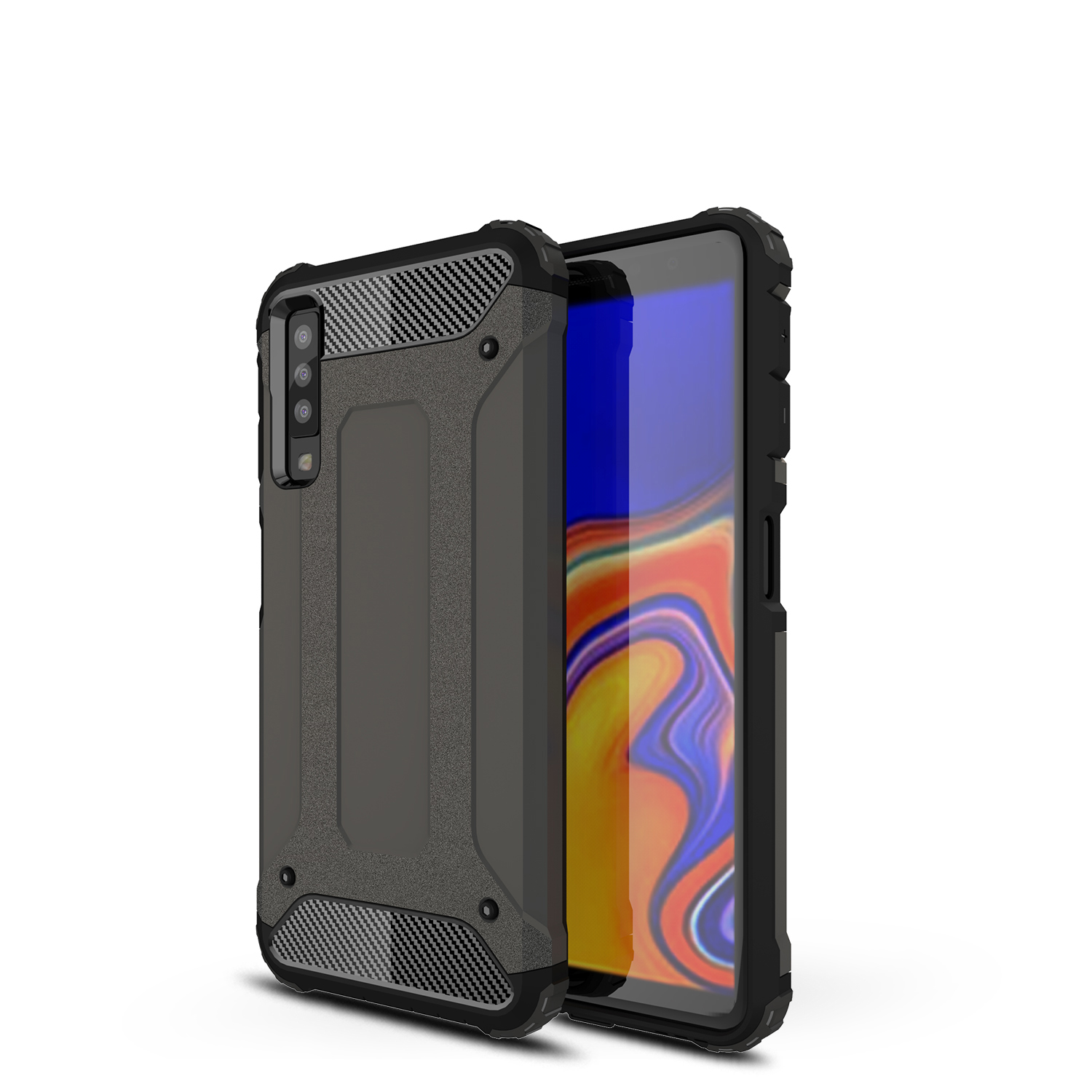 

Armor Guard Plastic + TPU Hybrid Case Accessory for Samsung Galaxy A7 (2018) - Bronze, Galaxy A7 (2018)