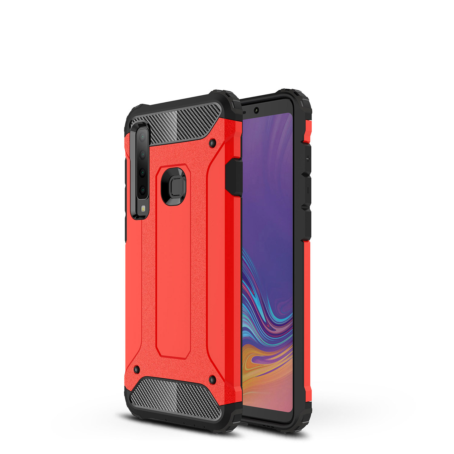 

Armor Guard Plastic + TPU Hybrid Shell Case Cover for Samsung Galaxy A9 (2018) / A9 Star Pro / A9s - Red, Galaxy A9 (2018)