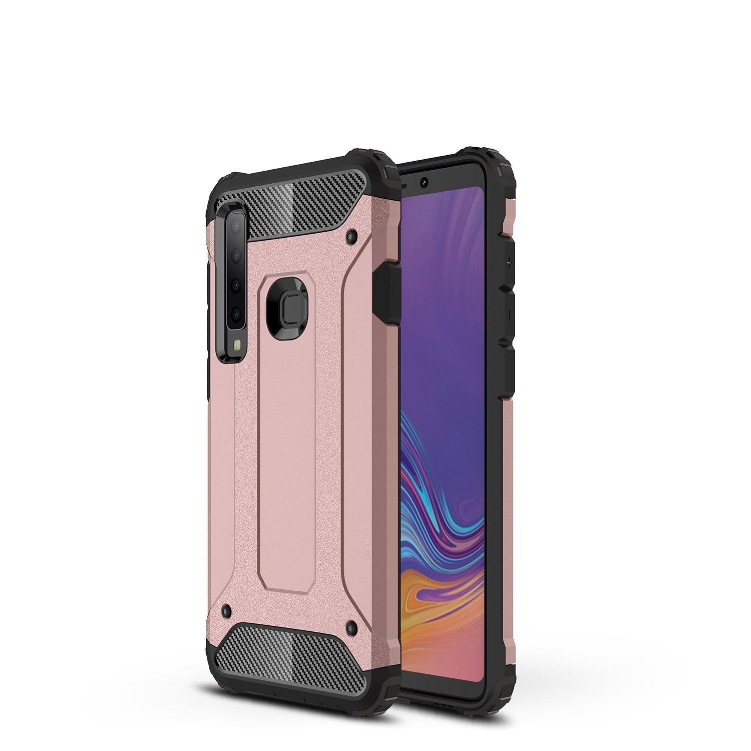 

Armor Guard Plastic + TPU Hybrid Protection Case for Samsung Galaxy A9 (2018) / A9 Star Pro / A9s - Rose Gold, Galaxy A9 (2018)