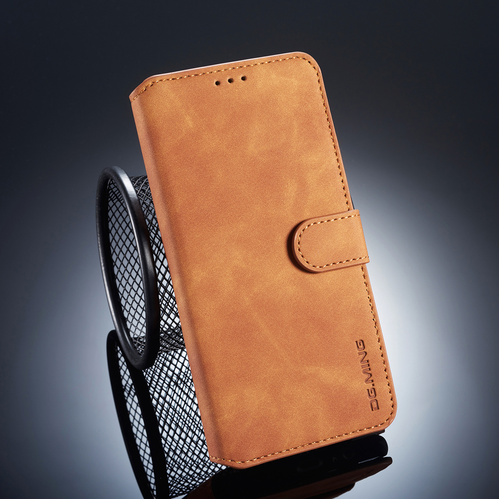 

DG.MING Retro Style Leather Wallet Cover for Samsung Galaxy A8 (2018) - Brown, Galaxy A8 (2018)