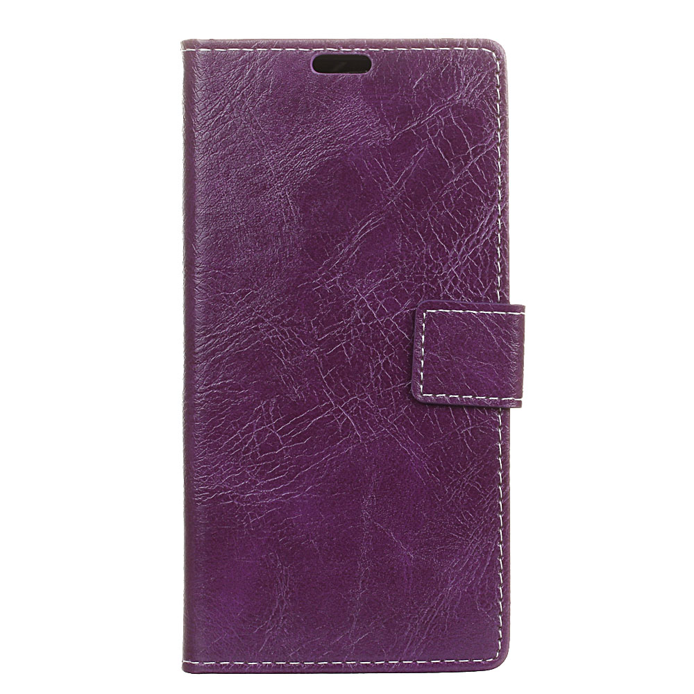 

Crazy Horse Leather Wallet Stand Case for Samsung Galaxy S10 Plus - Purple, Galaxy S10 Plus