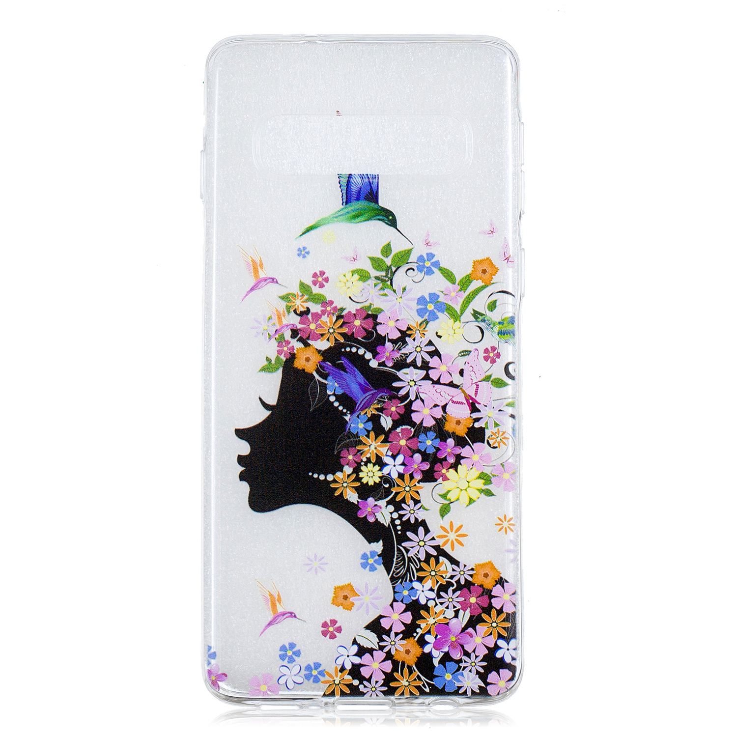 

Pattern Printing TPU Flexible Case for Samsung Galaxy S10 Plus - Flowered Beauty, Galaxy S10 Plus