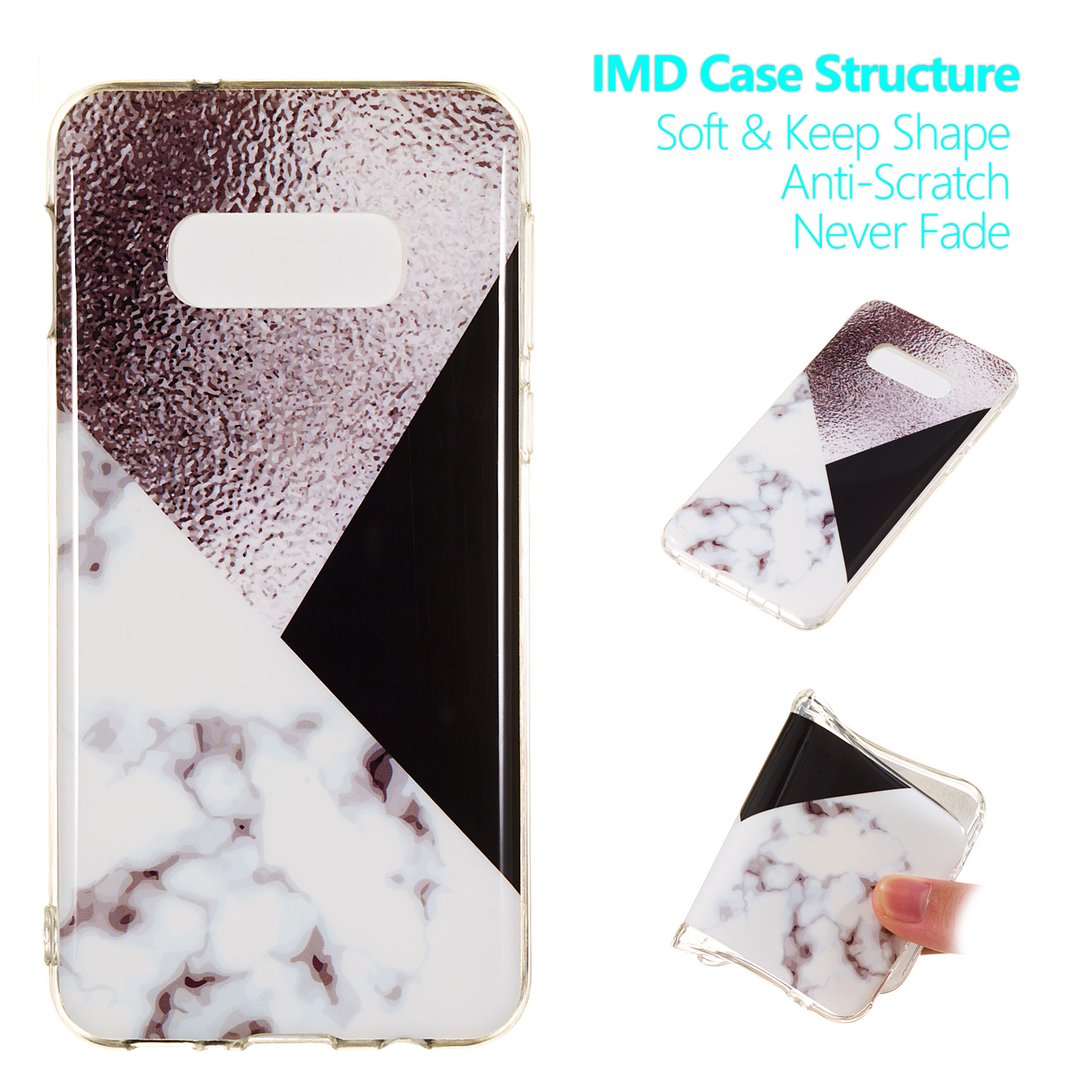 

Marble Pattern IMD TPU Case Accessory for Samsung Galaxy S10e - Style D, Galaxy S10e