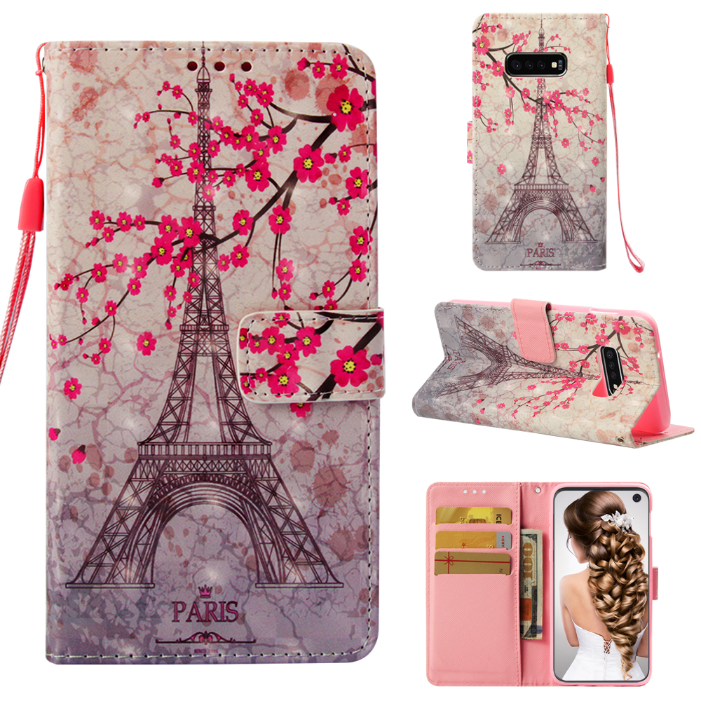 

Pattern Pepart Light Spot Decor Кожаный Кошелек Чехол Для Samsung Galaxy S10E - Эйфелева Башня, Galaxy S10e