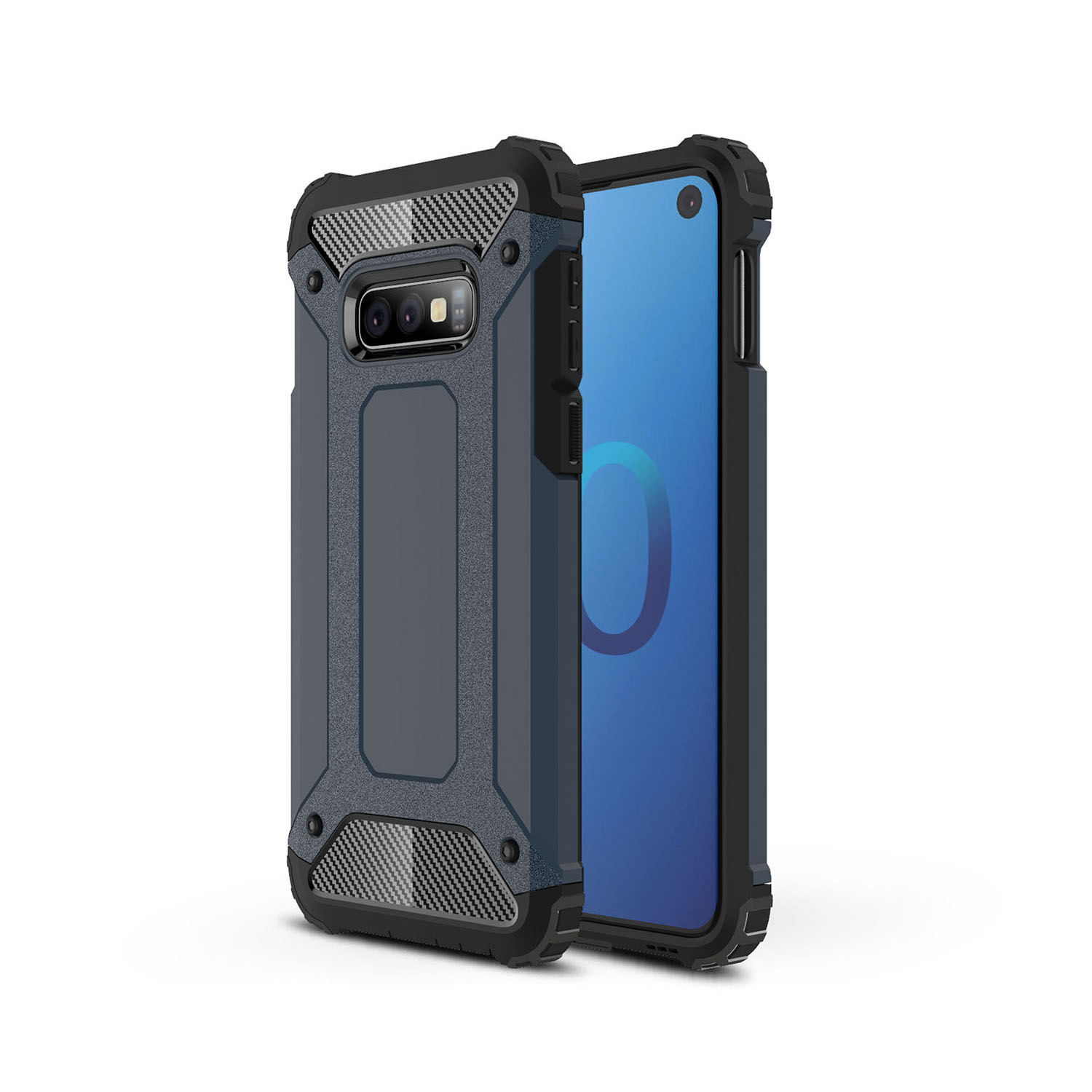 

[Armor Guard] Plastic + TPU Hybrid Back Case for Samsung Galaxy S10e - Dark Blue, Galaxy S10e
