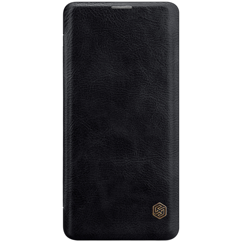 

NILLKIN Qin Series for Samsung Galaxy S10 Leather Phone Shell with Card Slot - Black, Galaxy S10