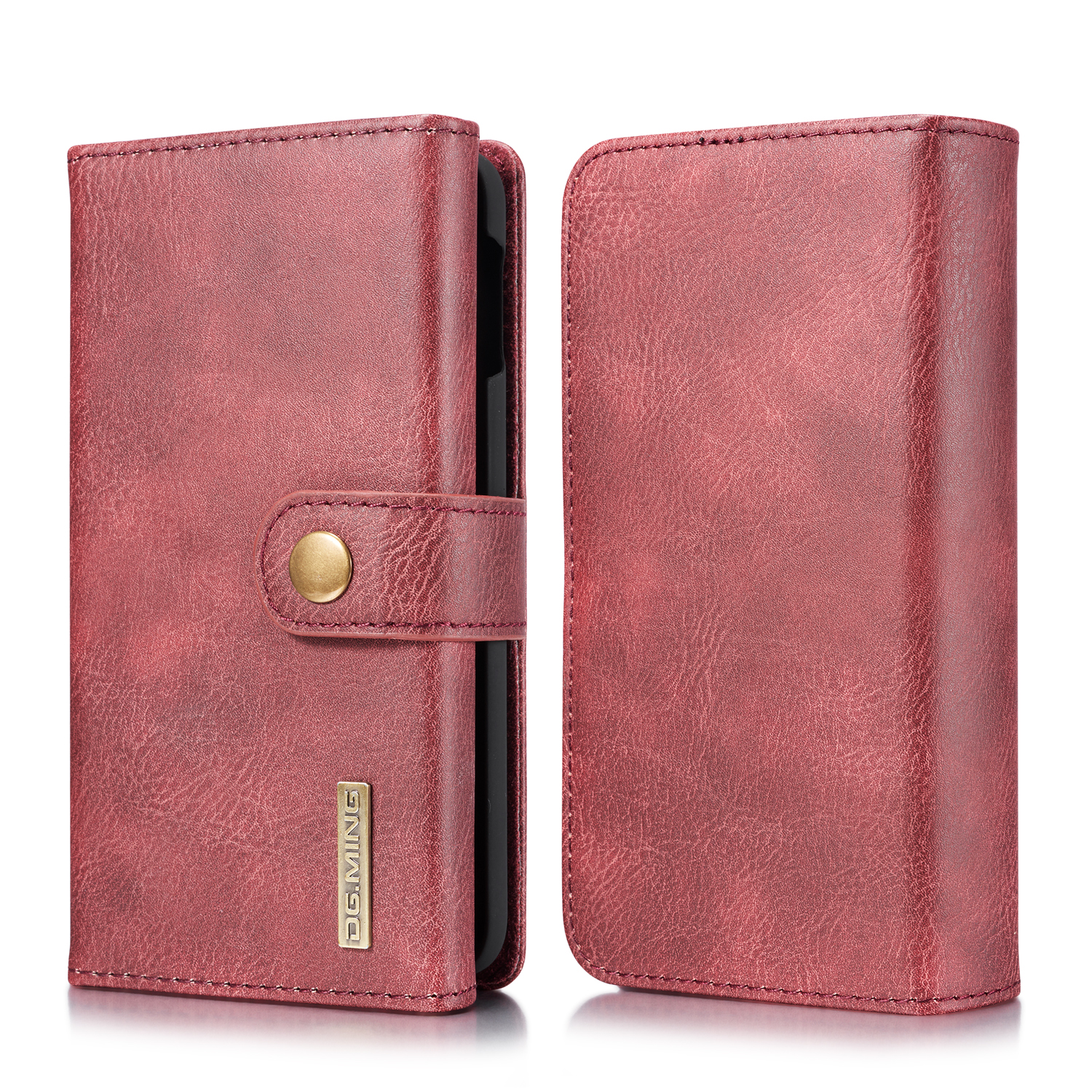 

DG.MING Split Leather Wallet Style Case for Samsung Galaxy S10e - Red, Galaxy S10e