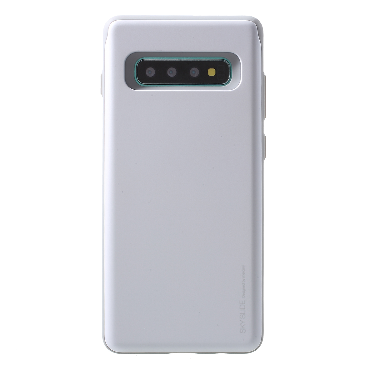 

MERCURY GOOSPERY Sky Series Slide PC TPU Card Holder Case for Samsung Galaxy S10 - White, Galaxy S10