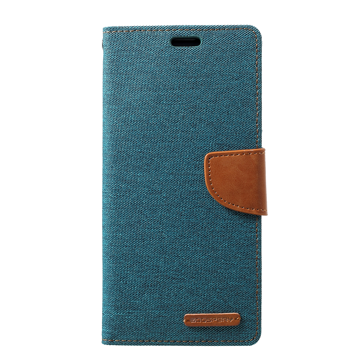 

MERCURY GOOSPERY Canvas Diary Leather Wallet Phone Cover for Samsung Galaxy S10 - Green, Galaxy S10