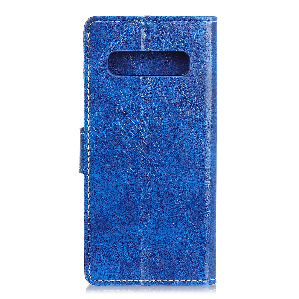 

Crazy Horse Leather Wallet Case for Samsung Galaxy S10 5G - Blue, Galaxy S10 5G