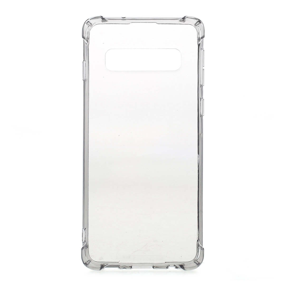 

Drop-resistant TPU Cell Phone Cover for Samsung Galaxy S10 - Transparent Black, Galaxy S10