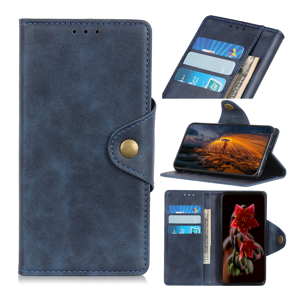 

Wallet Leather Stand Case for Samsung Galaxy A10 - Dark Blue, Galaxy A10