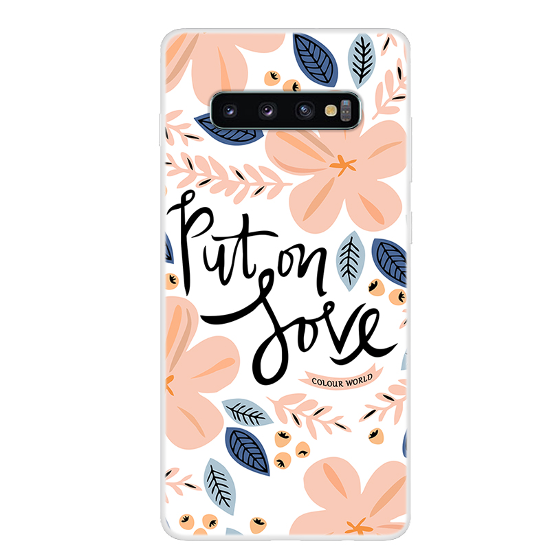 

Шаблон Печати TPU Case Для Samsung Galaxy S10 - Цветочный Узор, Galaxy S10