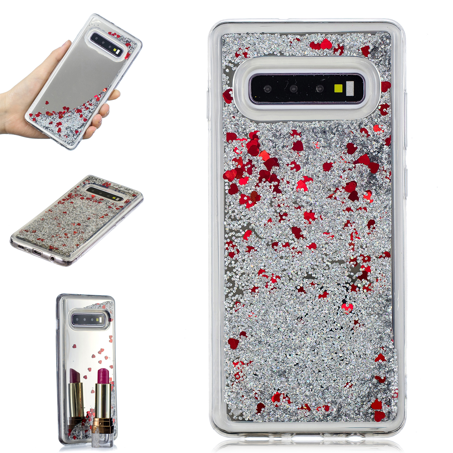 

Quicksand Зеркальная Поверхность TPU COOLL Для Samsung Galaxy S10 Plus - Серебро, Galaxy S10 Plus