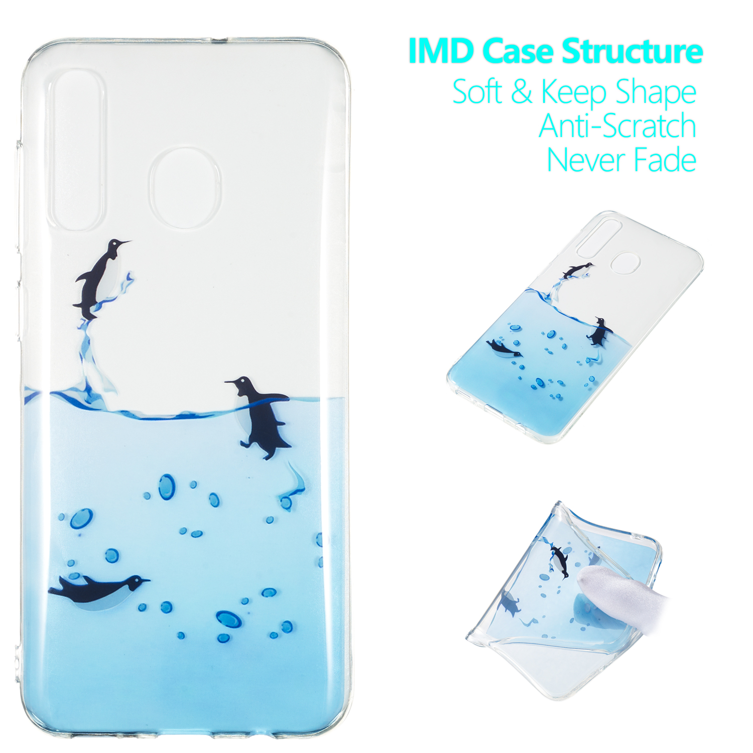 

Шаблон Печати IMD TPU Case Для Samsung Galaxy A30 / A20 - Пингвин, Galaxy A20