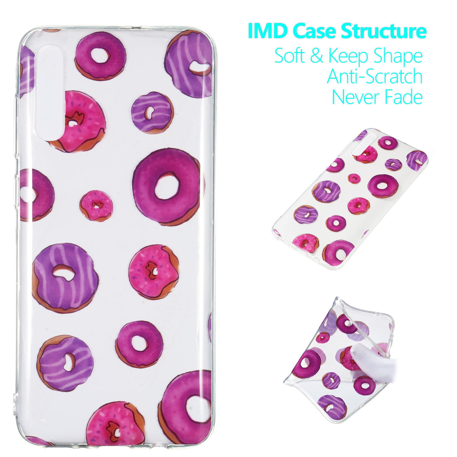 

Pattern Printing IMD TPU Case for Samsung Galaxy A70 - Doughnuts, Galaxy A70