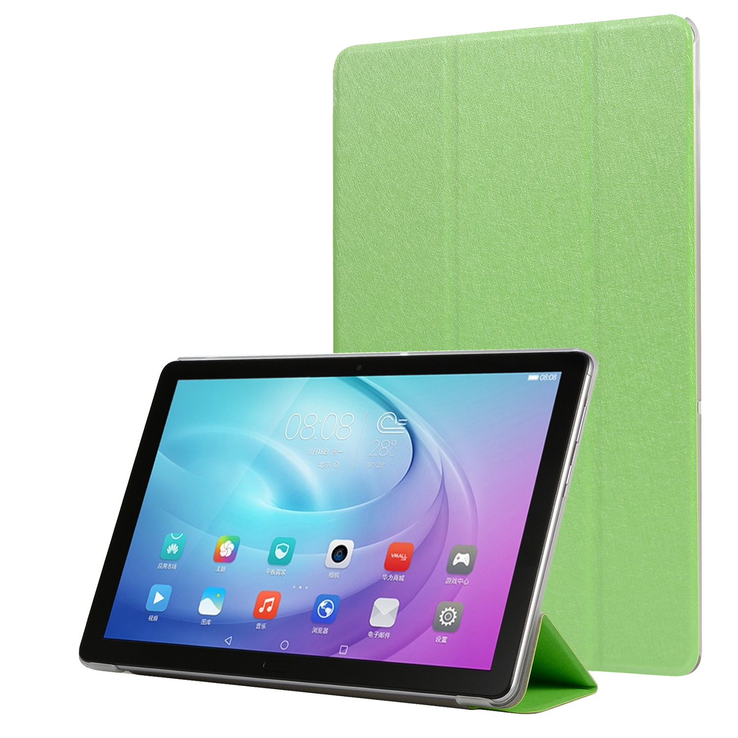 

Silk Texture Tri-fold Stand Leather Case for Samsung Galaxy Tab A 10.1 (2019) SM-T515 - Green, Galaxy Tab A 10.1 (2019)