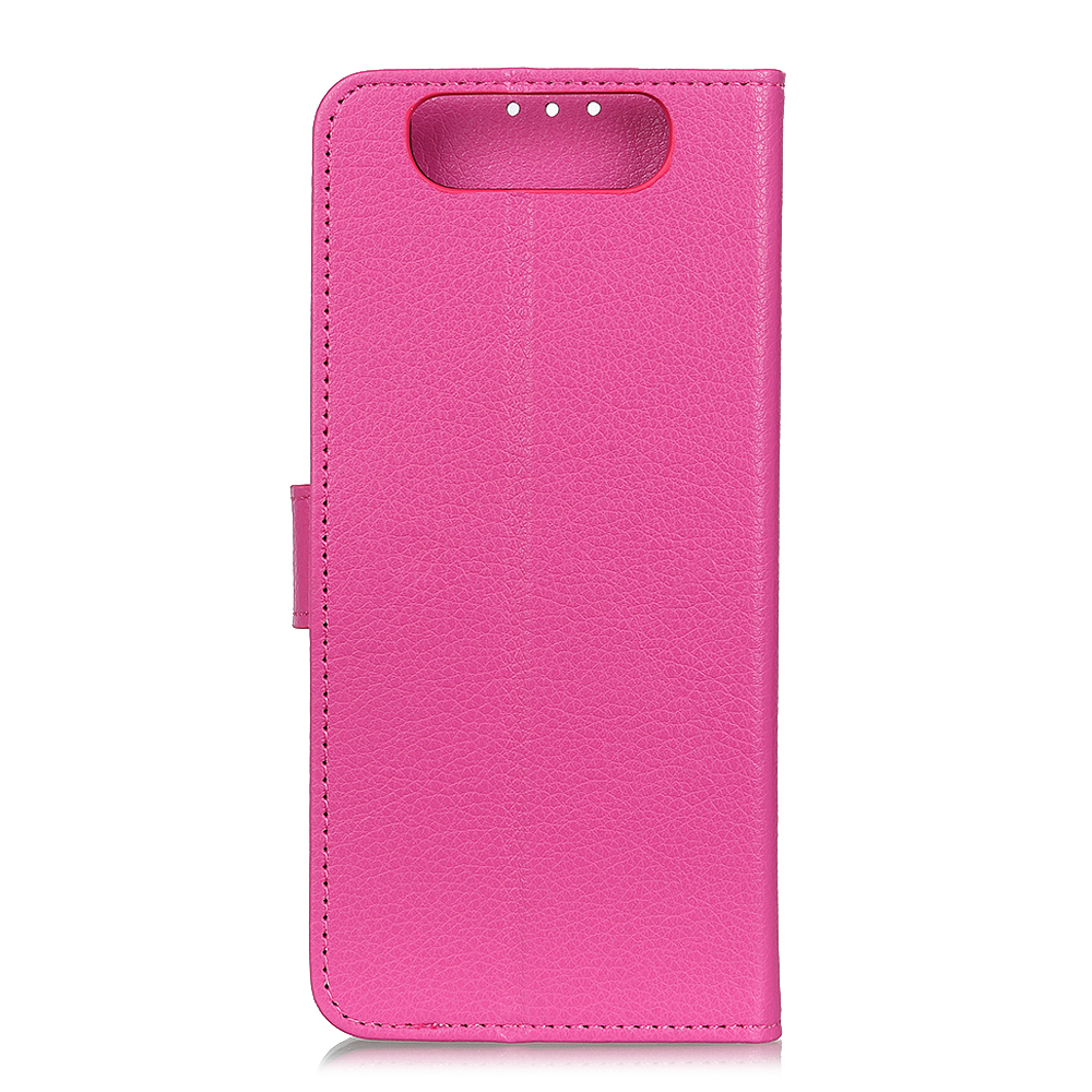 

Litchi Skin PU Кожаный Кожаный Футляр Для Samsung Galaxy A80 / A90 - Роза, Galaxy A80