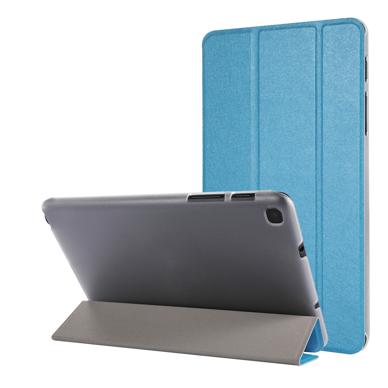 

Silk Texture Leather Stand Case for Samsung Galaxy Tab A 8.0 (2019) with S Pen P200 P205 - Baby Blue, Galaxy Tab A 8.0 (2019) with S Pen P200