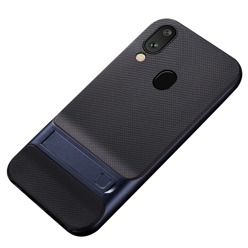 

ELEGANCE Netting Pattern TPU + PC Hybrid Shell with Kickstand for Samsung Galaxy A30/A20 - Blue, Galaxy A30