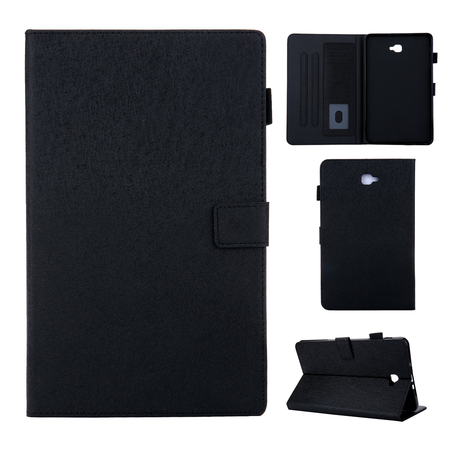 

Lines Skin Card Slots Stand PU Leather Tablet Protective Case for Samsung Galaxy Tab A 10.1 (2016) - Black, Galaxy Tab A 10.1 (2016)