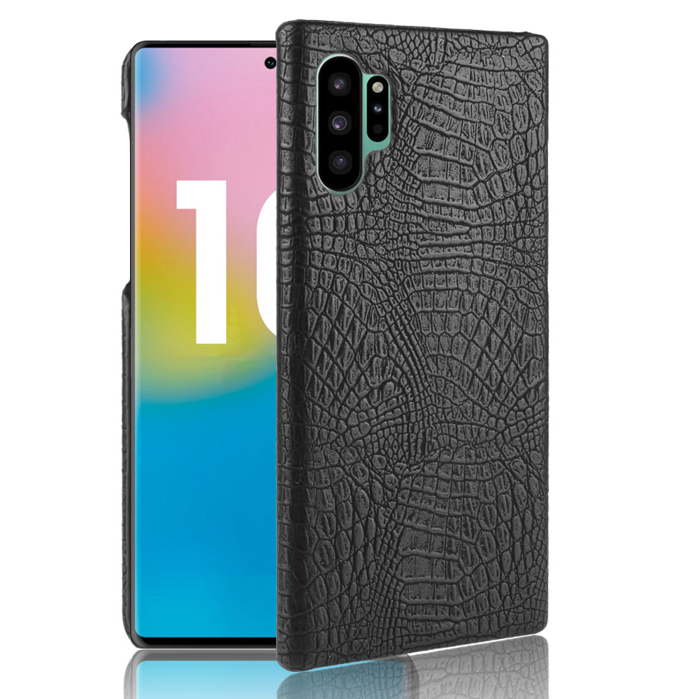 

Crocodile Skin PU Leather Coated PC Case for Samsung Galaxy Note 10 Plus/Note 10 Plus 5G/Galaxy Note 10 Plus/Note 10 Plus 5G - Black, Galaxy Note 10 Plus
