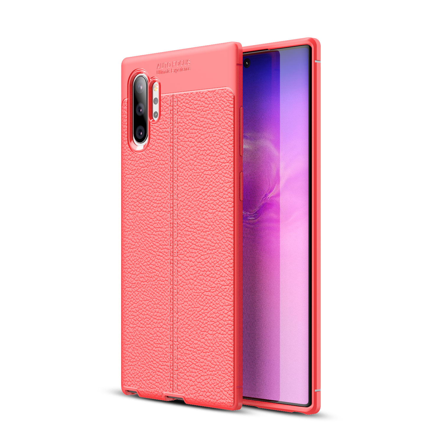

Litchi Texture TPU Case for Samsung Galaxy Note 10 Plus/Note 10 Plus 5G - Red, Galaxy Note 10 Plus