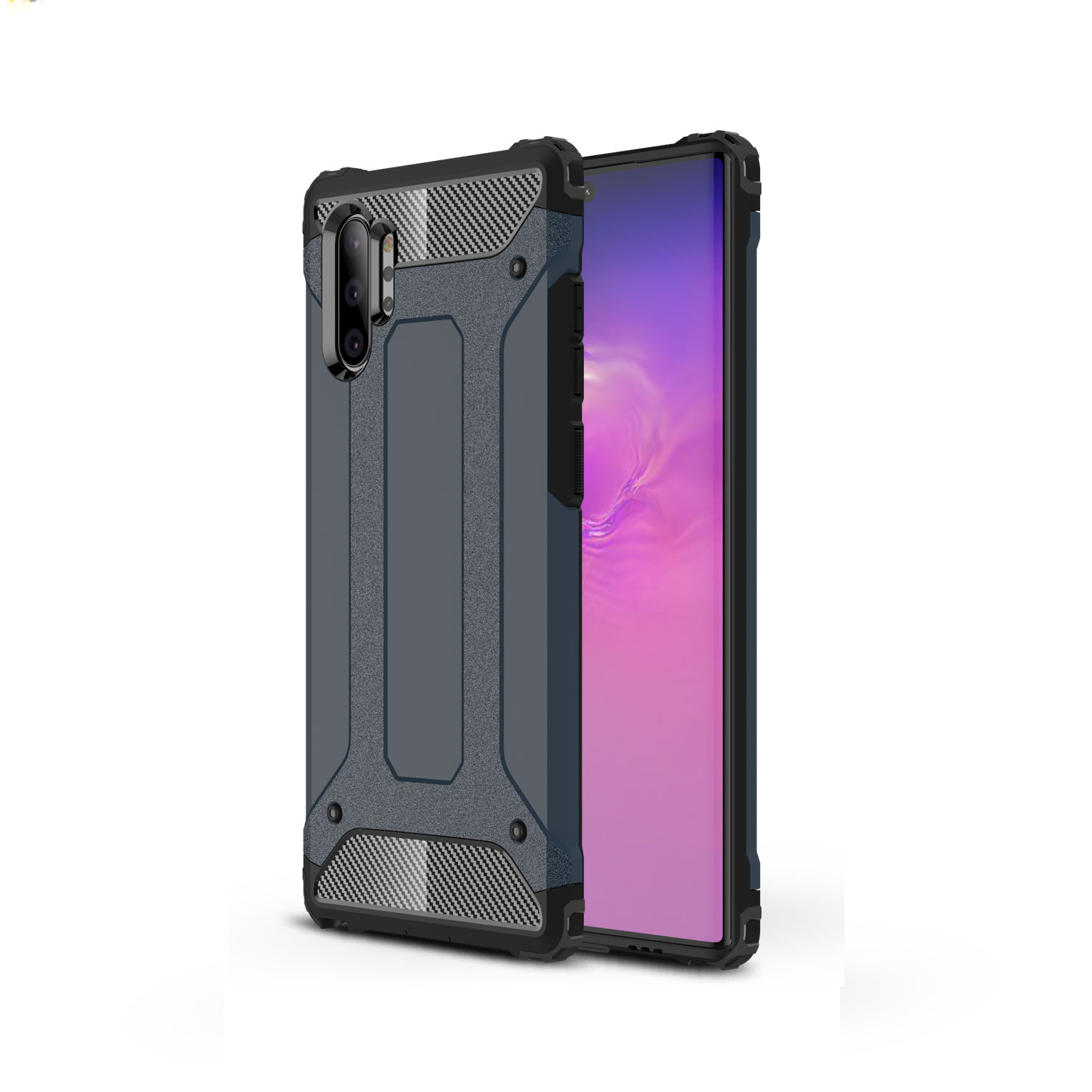 

Armor Guard Plastic + TPU Combo Case Для Samsung Galaxy Note 10 Plus / Примечание 10 Плюс 5 Г - Темно-синий, Galaxy Note 10 Plus 5G