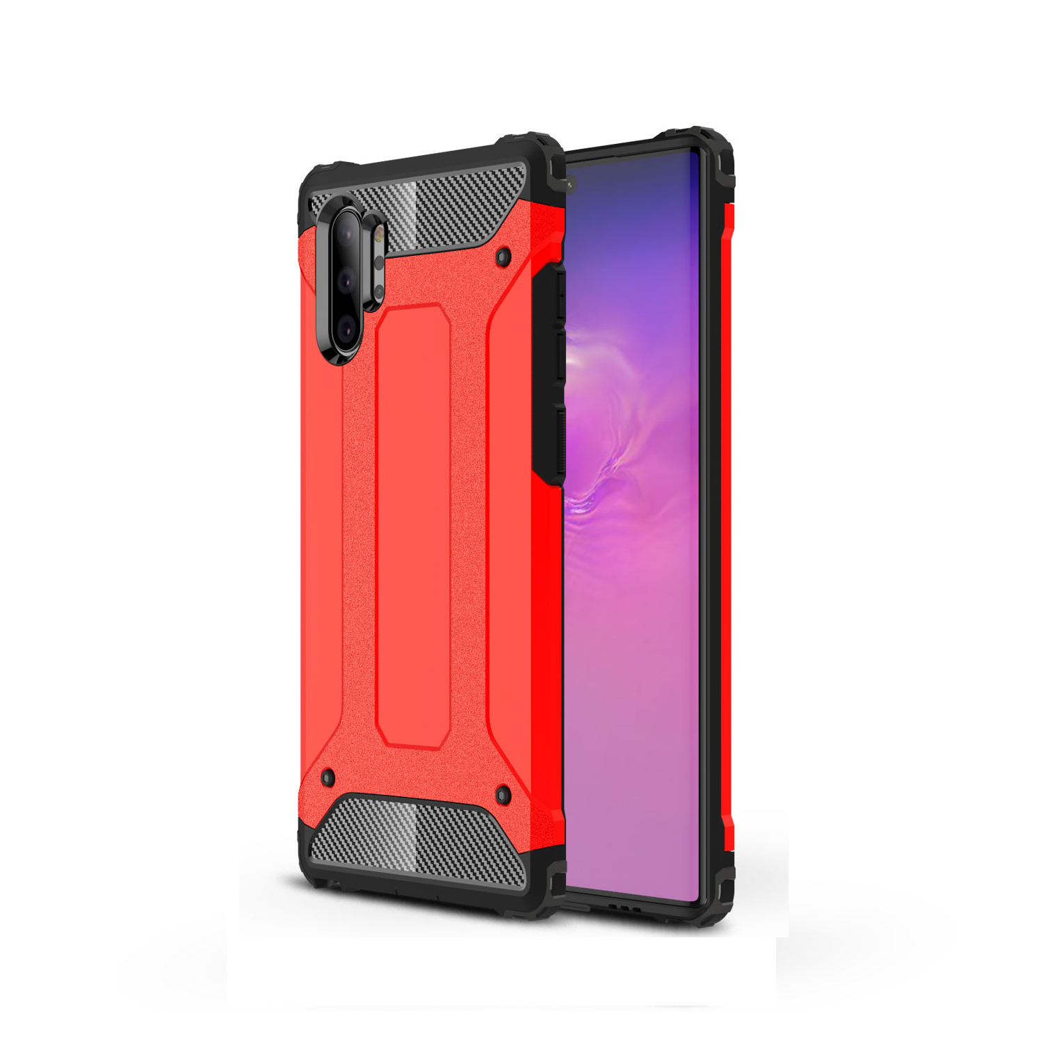 

Armor Guard Plastic + TPU Combo Case for Samsung Galaxy Note 10 Plus / Note 10 Plus 5G - Red, Galaxy Note 10 Plus 5G
