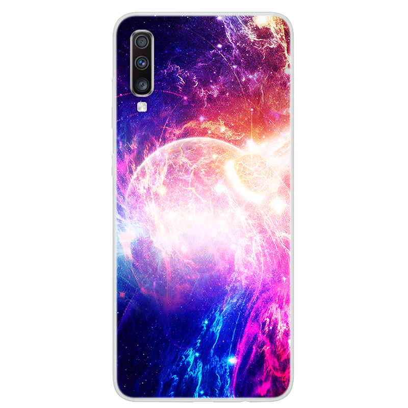 

Шаблон Космического Серии Печатный TPU Чехол Для Телефона Для Samsung Galaxy A70 - Стиль D., Galaxy A70