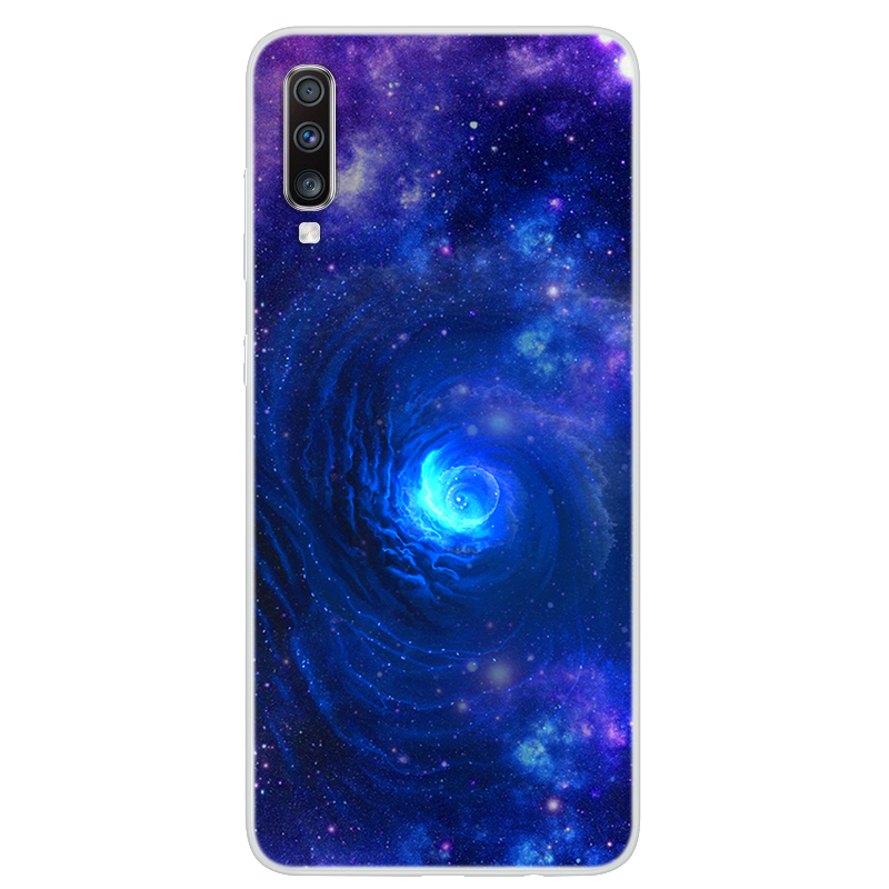 

Шаблон Космического Серии Печатный TPU Чехол Для Телефона Для Samsung Galaxy A70 - Стиль Дж, Galaxy A70