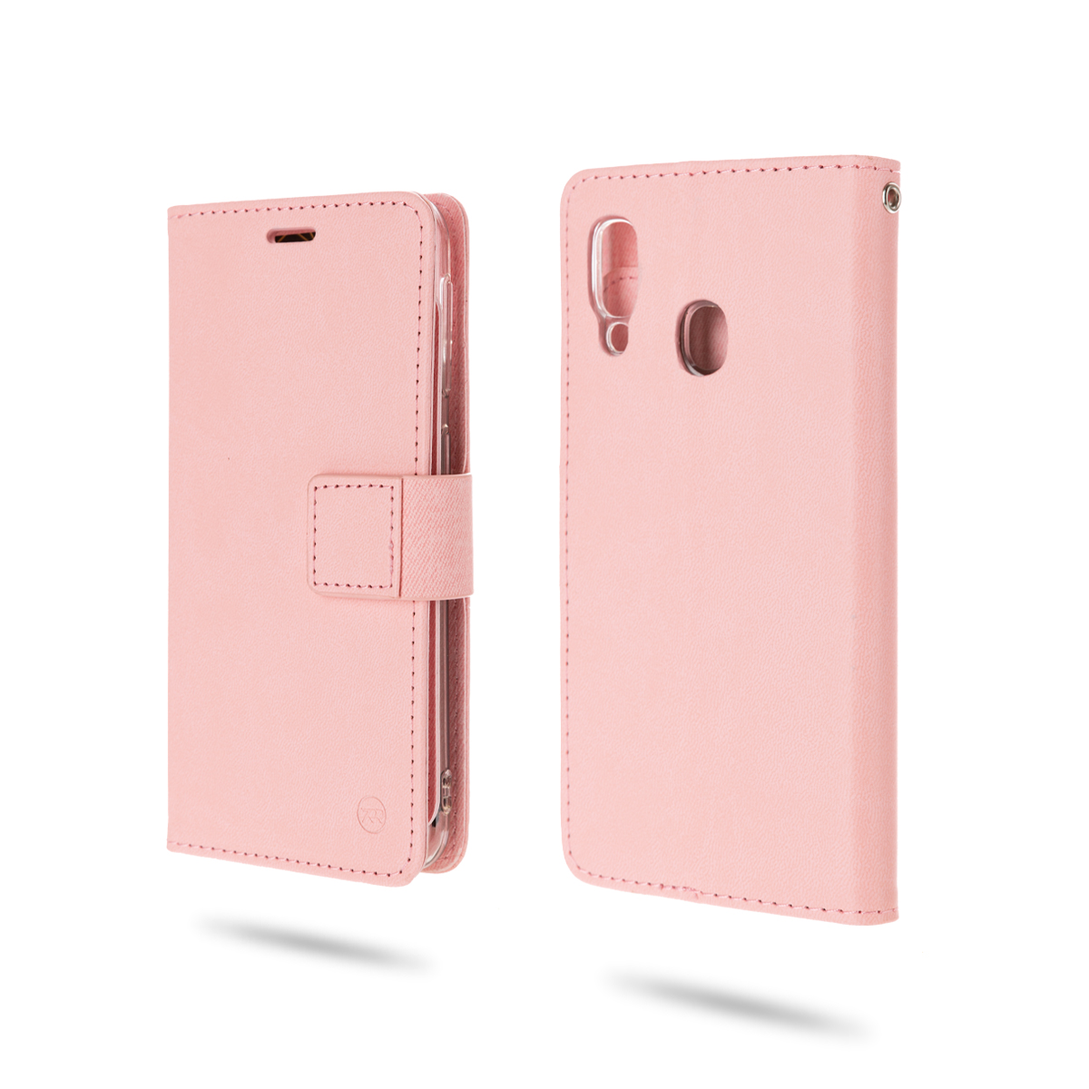 

ROAR PU Leather + TPU Phone Wallet Shell Cover for Samsung Galaxy A20e - Pink, Galaxy A20e