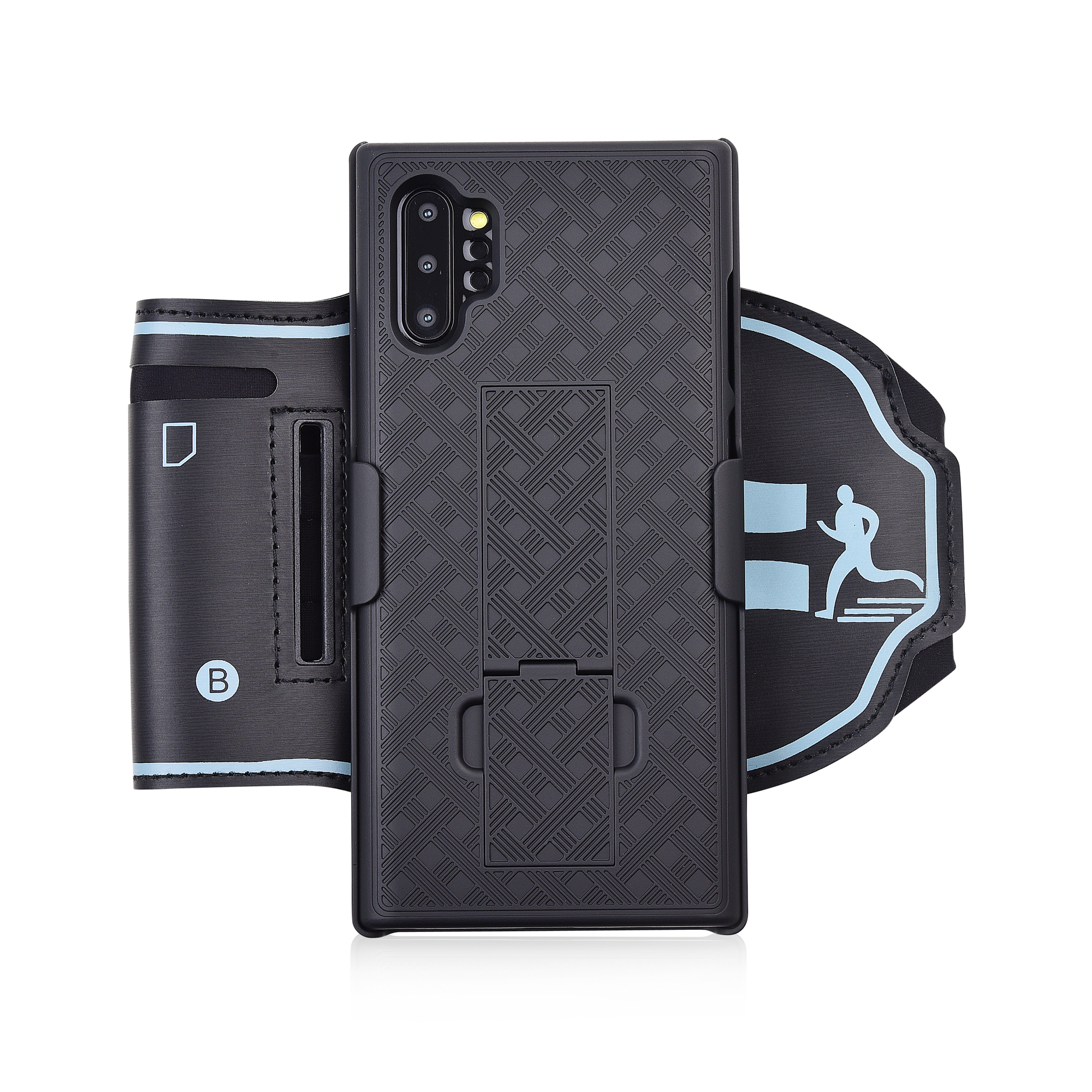 

Nylon Sport Wrist Band Woven Pattern PC Phone Case with Kickstand for Samsung Galaxy Note 10 Plus, Galaxy Note 10 Plus
